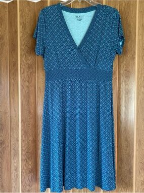 ll bean summer knit dress L.L. | Dresses | Bean Midi Women Medium Womens Coral Pink Jersey Sleeveless Vneck Midi dress